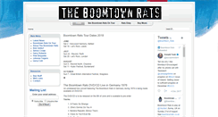 Desktop Screenshot of boomtownrats.co.uk