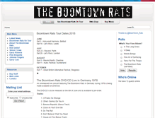 Tablet Screenshot of boomtownrats.co.uk